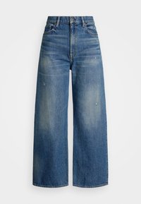 HIGH RISE WIDE LEG CROP JEAN - Wide leg - maceen wash