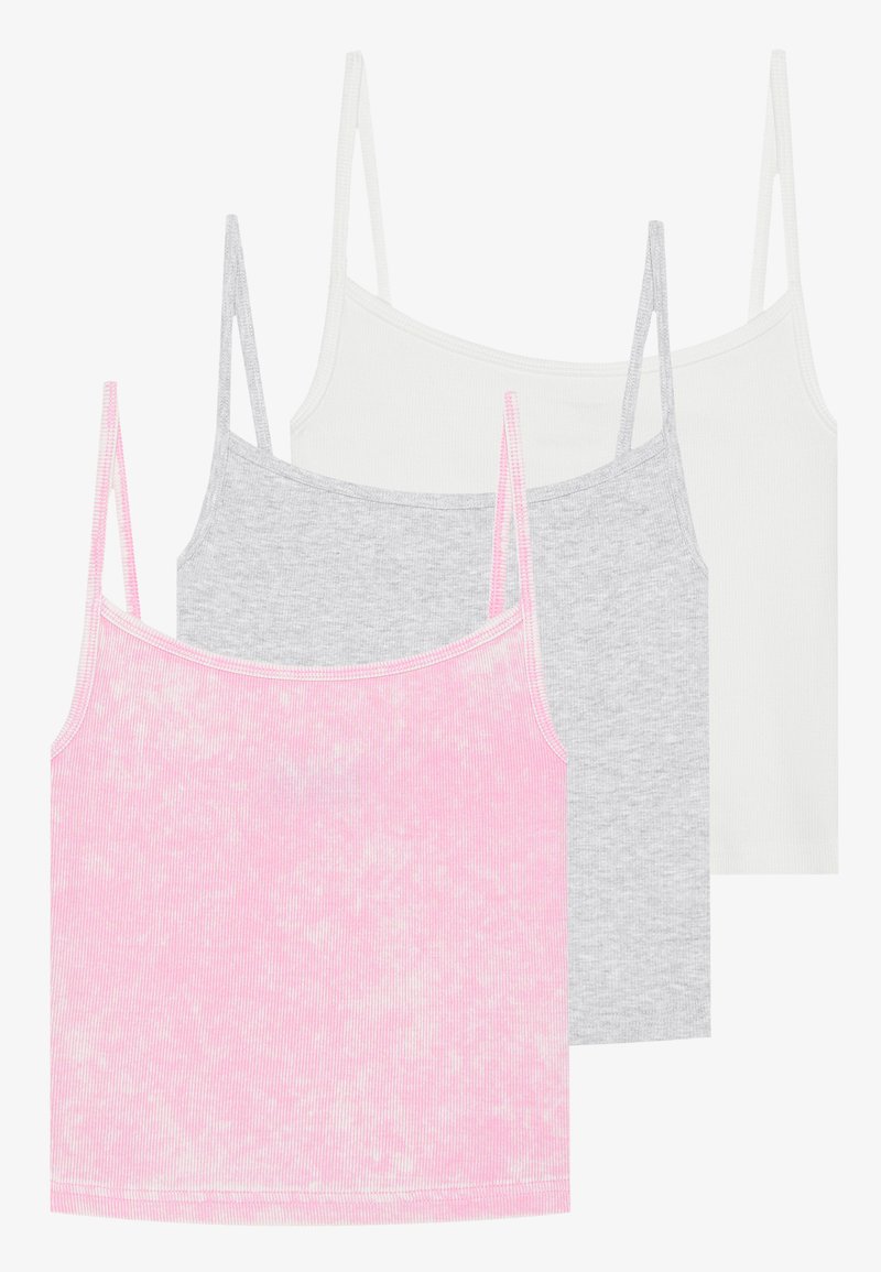 Even&Odd 3 PACK - Toppi - blanc de blanc/rosebloom/light grey/valkoinen ...