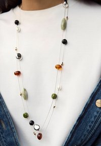 Next LONG BEADED - Collana - silver tone