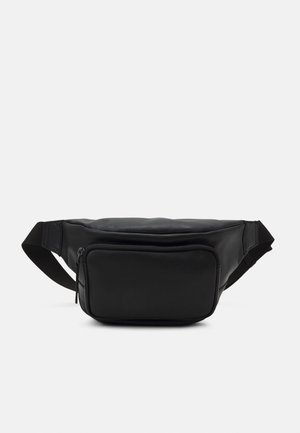 UNISEX LEATHER - Sac banane - black