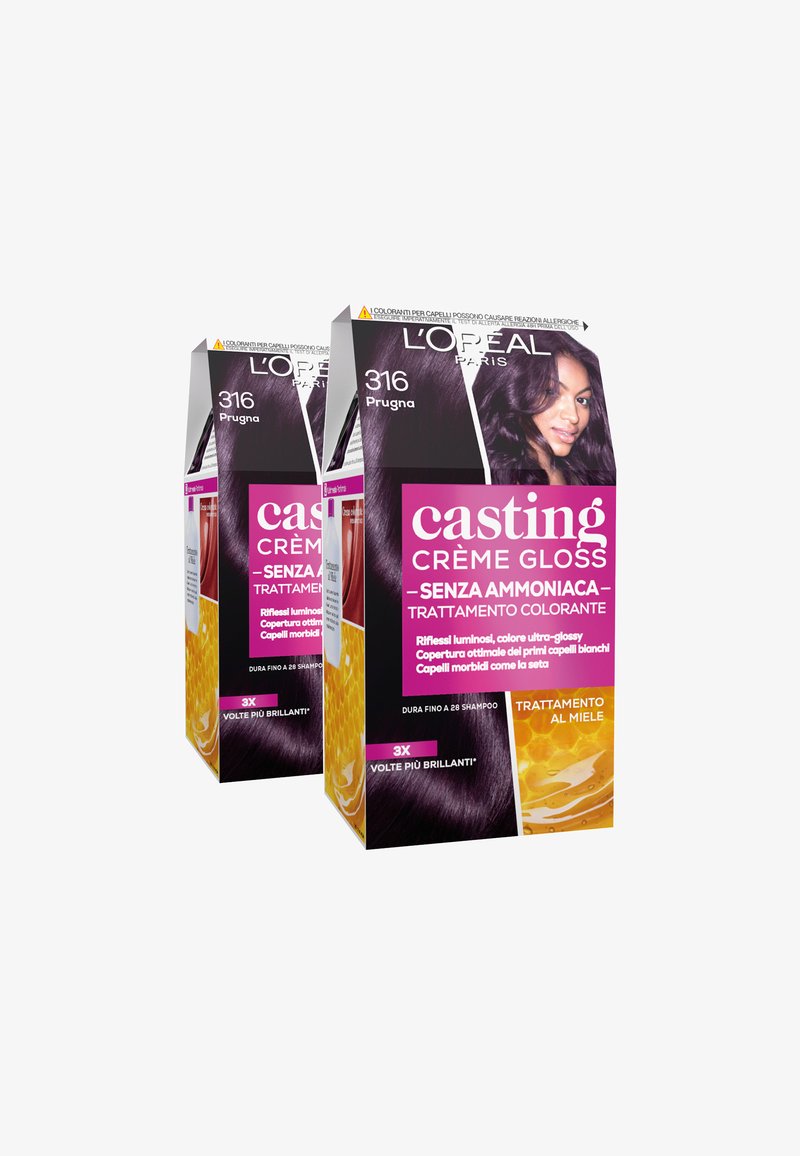 L'Oréal Paris - L'ORÉAL PARIS TINTA CAPELLI CASTING CREME GLOSS TINTA CAPELLI SENZA AMMONIACA PER UNA FRAGRANZA PIACEVOLE - 2 PACK - Tinte capelli - prugna, Ingrandire