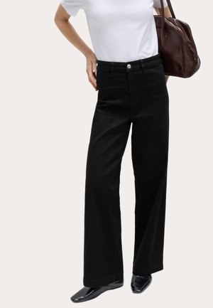 Marks & Spencer SEAMLESS WIDE LEG - Vaqueros a campana - black