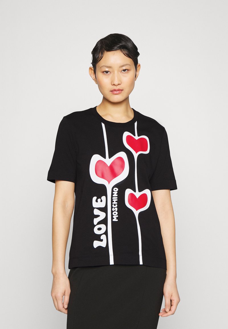 Love Moschino Triko s potiskem black/černá Zalando.cz
