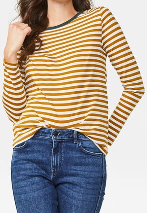 Top s dlouhým rukávem - mustard yellow