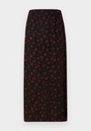 SANVIE SKIRT - Gonna lunga - black/red