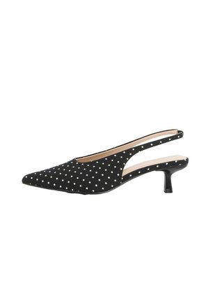 REGULAR FIT - MID HEEL STILETTO SMART COURT - Klasszikus sarkú cipők - black polka dot