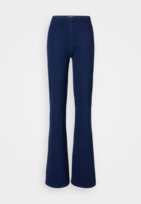 ONLVINNIE PULL UP - Zvonové džínsy - dark blue denim