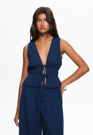PULL&BEAR Blouse - dark blue
