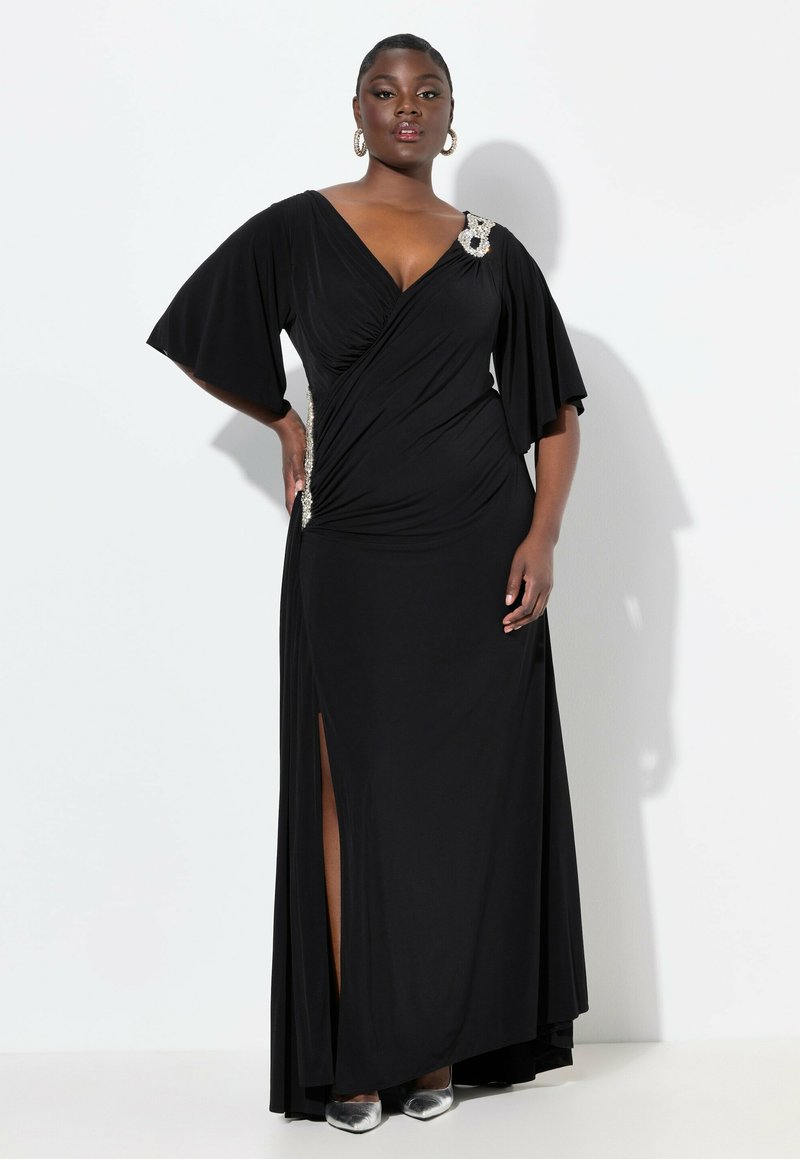 Ulla Popken DRAPED SILHOUETTE EVENING - Abiti per occasioni speciali - black