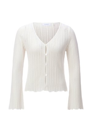 Rich & Royal, RICH & ROYAL CARDIGAN - Kardigán - pearl white