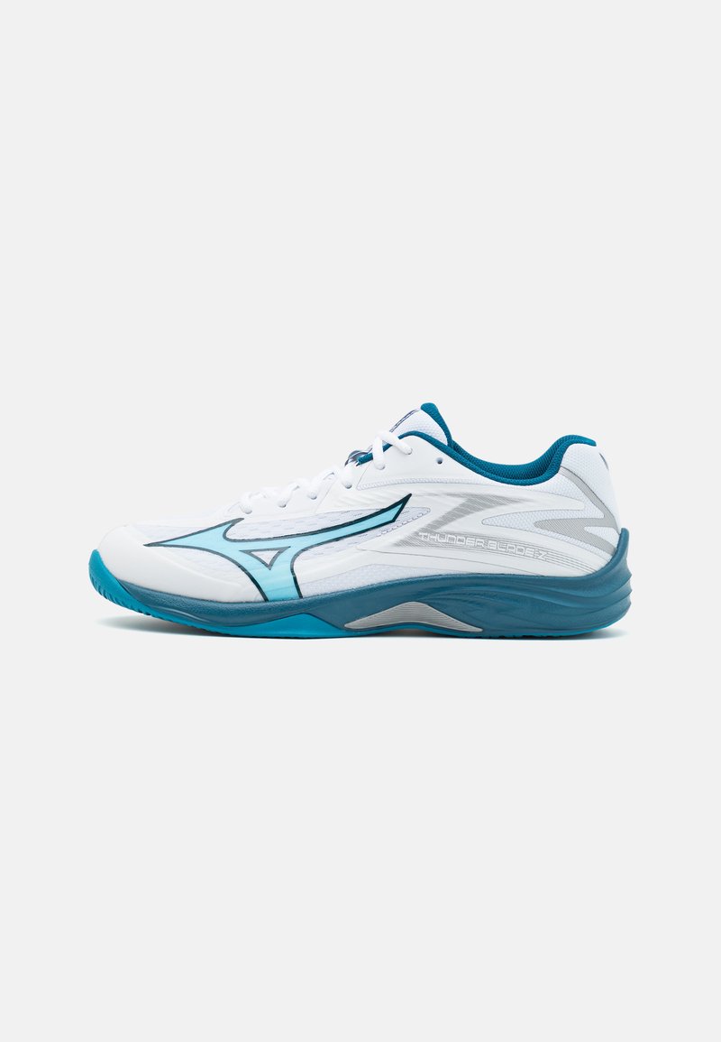 Mizuno - THUNDER BLADE Z - Volleyball shoes - white/moroccan blue/silver, Enlarge