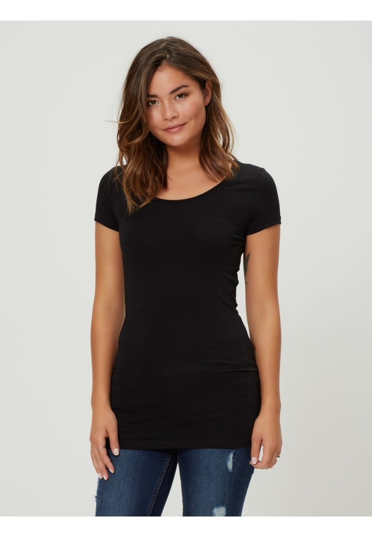 Vero Moda - 2 PACK - T-shirt basique - black, Agrandir