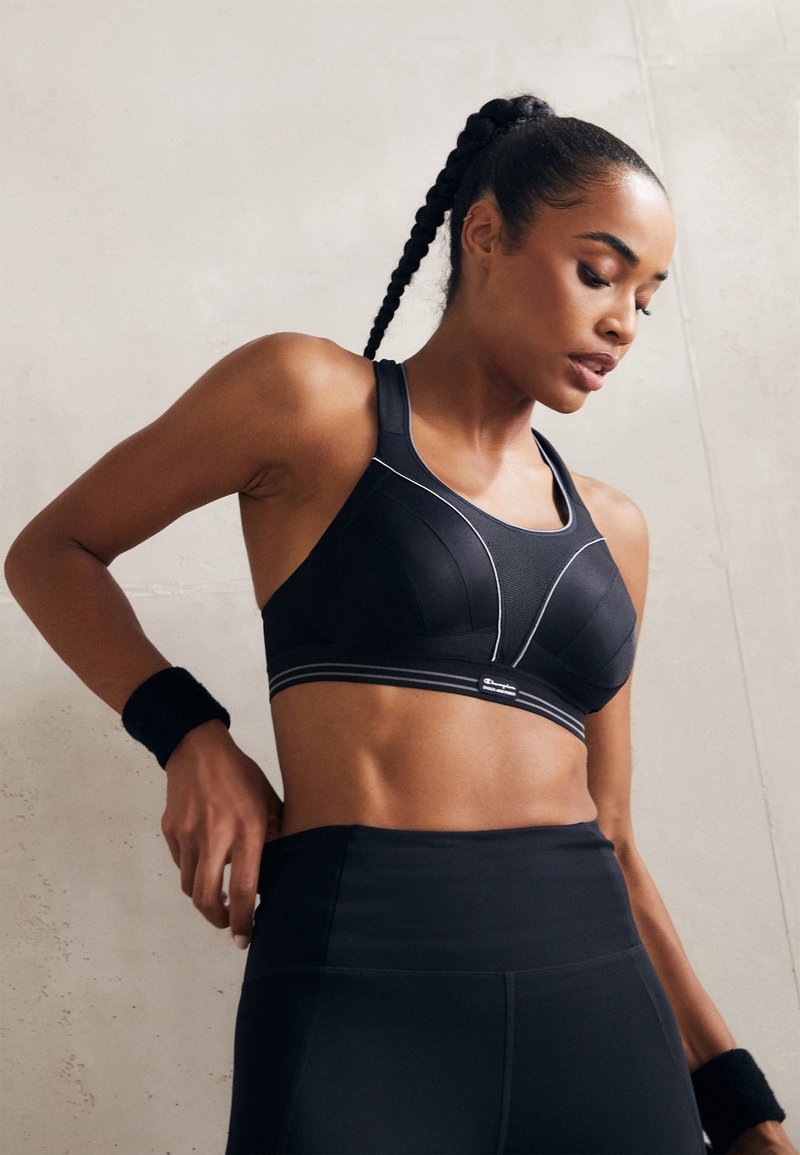 Shock Absorber - ULTIMATE RUN BRA - High support sports bra - black, Enlarge