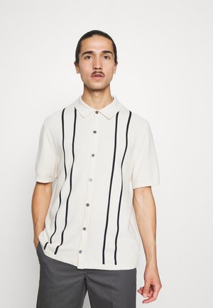 TEXTURED BUTTON FRONT - Košile - cream