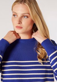 Apricot CREW NECK STRIPE - Strickpullover - blue
