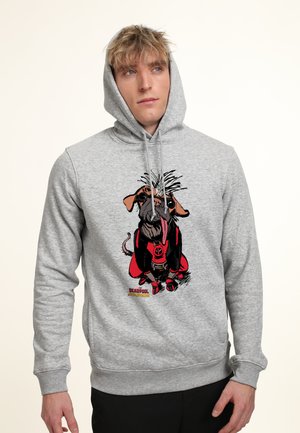 Henry Tiger, DEADPOOL & WOLVERINE CUTE DOGPOOL - Kapuzenpullover - heather grey