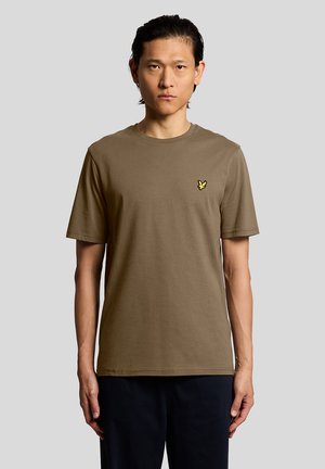 PLAIN T-SHIRT - Βασικό μπλουζάκι - khaki ash
