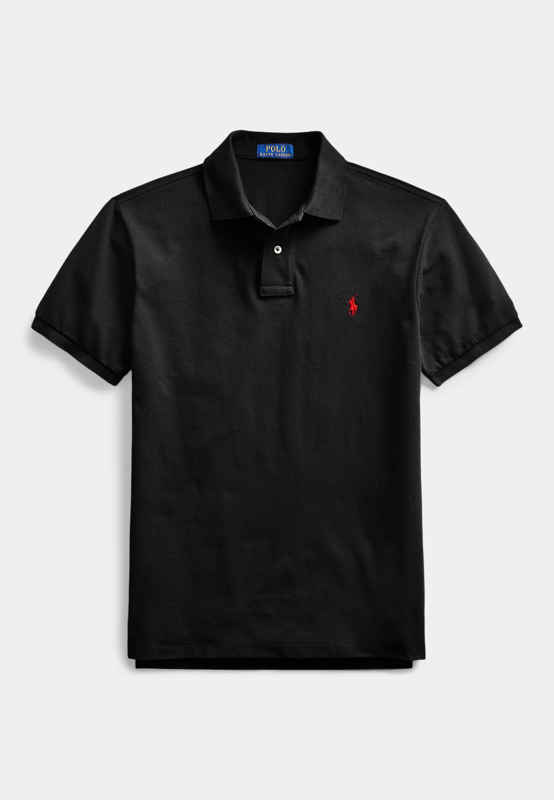 Polo Ralph Lauren SLIM FIT MESH POLO SHIRT - Polo - black/preto