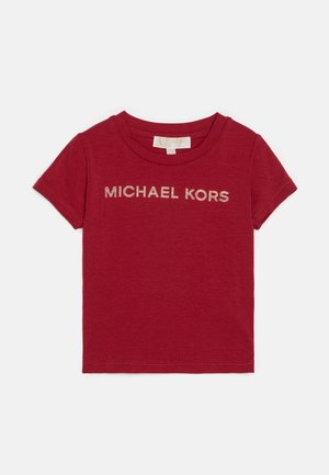 SHORT SLEEVES TEE - Trükipildiga T-särk - dark red