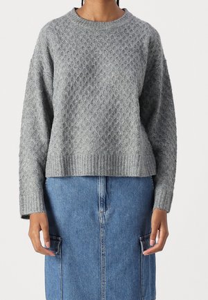 JDY, Pullover - mottled grey