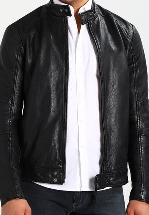 Lederjacke - black