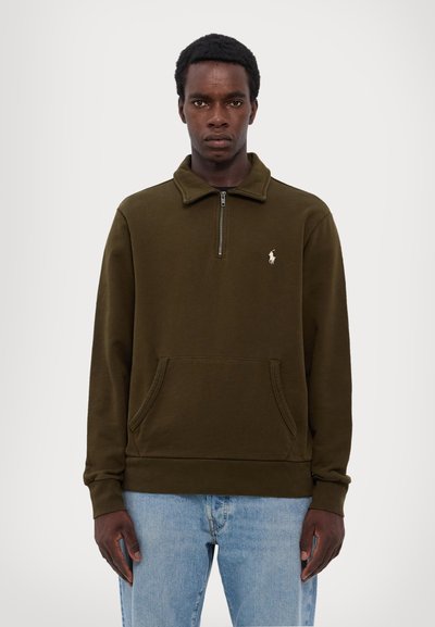 Polo Ralph Lauren LOOPBACK FLEECE QUARTER-ZIP SWEATSHIRT - Mikina - dark loden