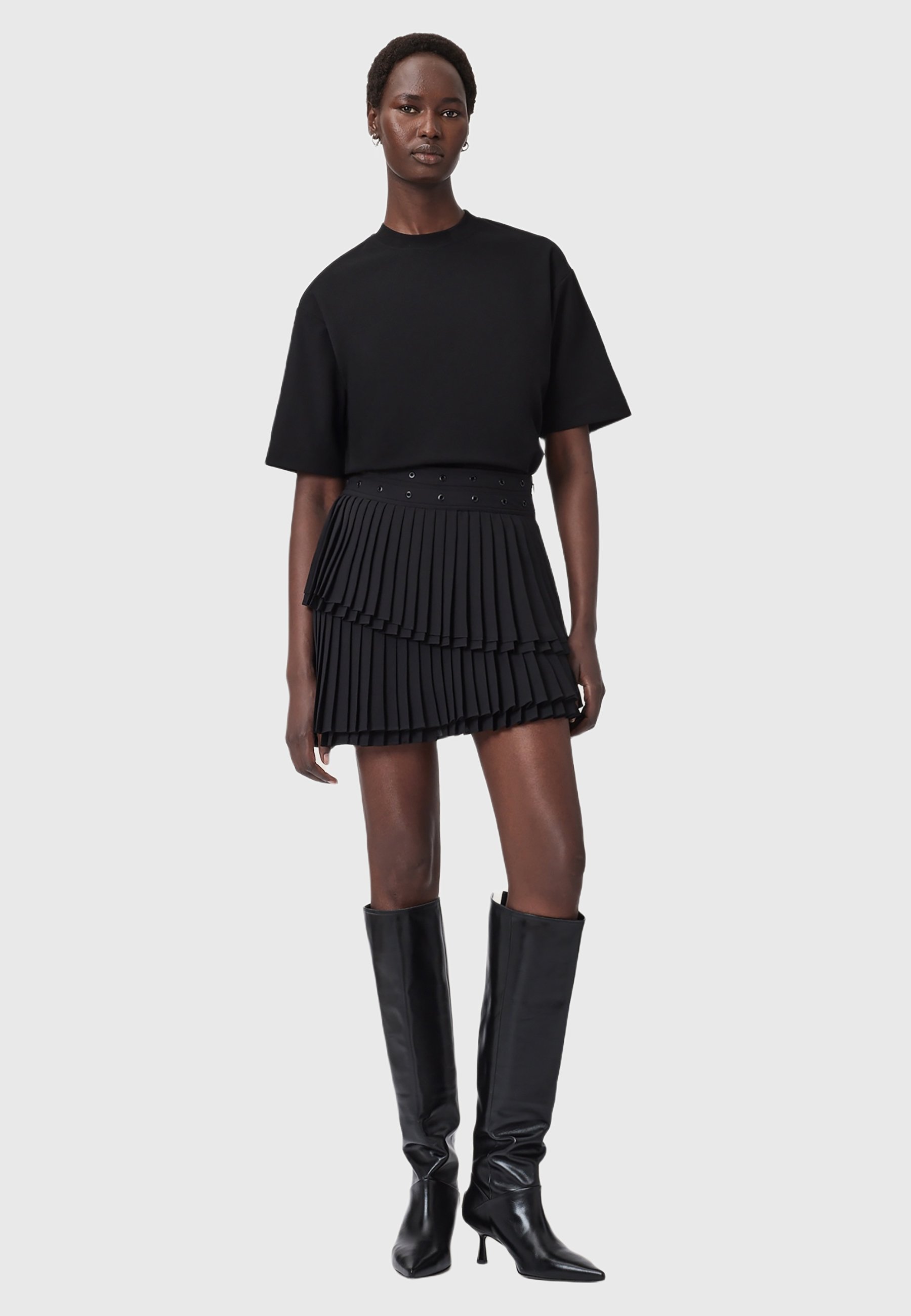 AllSaints OONA - Pleated skirt - black - Zalando