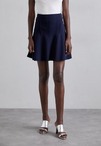 Norma Kamali GRACE MINI SKIRT - Miniszoknya - true navy