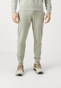 Champion - ICON ELASTIC CUFF PANTS - Treniņtērpa apakšdaļas - grey melange Miniatūras attēls 1