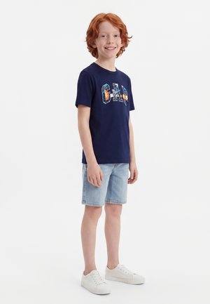 GAP, VALUE GRAPHIC 2 PACK - Tričko s potlačou - black/dark blue
