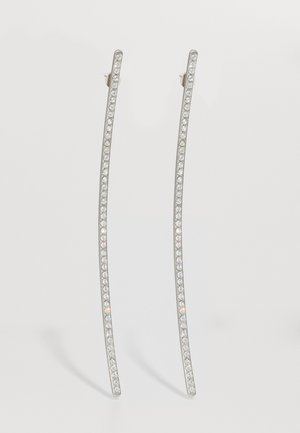 LINE EARRINGS - Oorbellen - silver-coloured