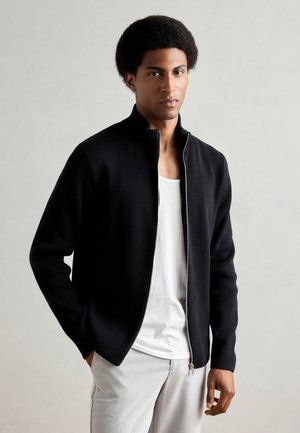 Lindbergh ZIP CARDIGAN - Cardigan - black