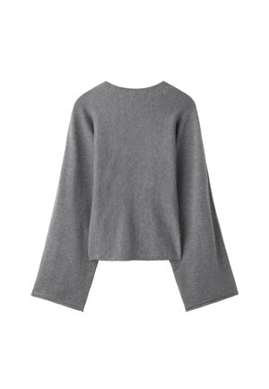 Stradivarius, STAND COLLAR KNIT JUMPER WITH KIMONO SLEEVES - Pullover - grey