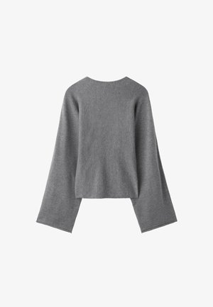 Stradivarius, STAND COLLAR KNIT JUMPER WITH KIMONO SLEEVES - Pullover - grey