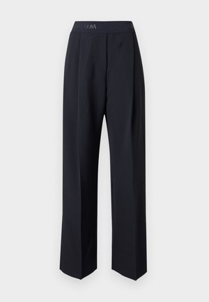 BLANKET STITCH ELASTIC PANTS - Pantalon classique - parisian night
