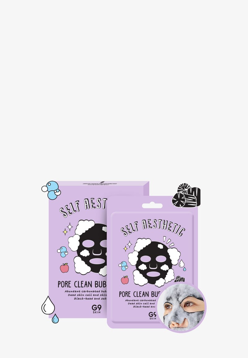 G9 - SELF AESTHETIC PORE CLEAN BUBBLE MASK 5 UNITS BOX - Skincare Set, Ampliar