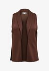 s CARLEAH Tailored Waist - Veste sans manches - shaved chocolate