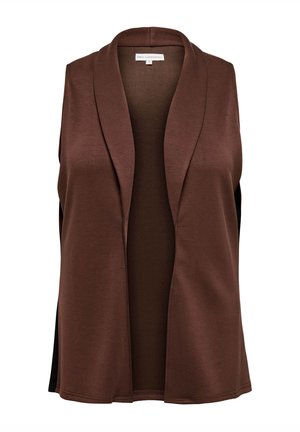 ONLY Carmakoma CARLEAH  - Veste sans manches - shaved chocolate