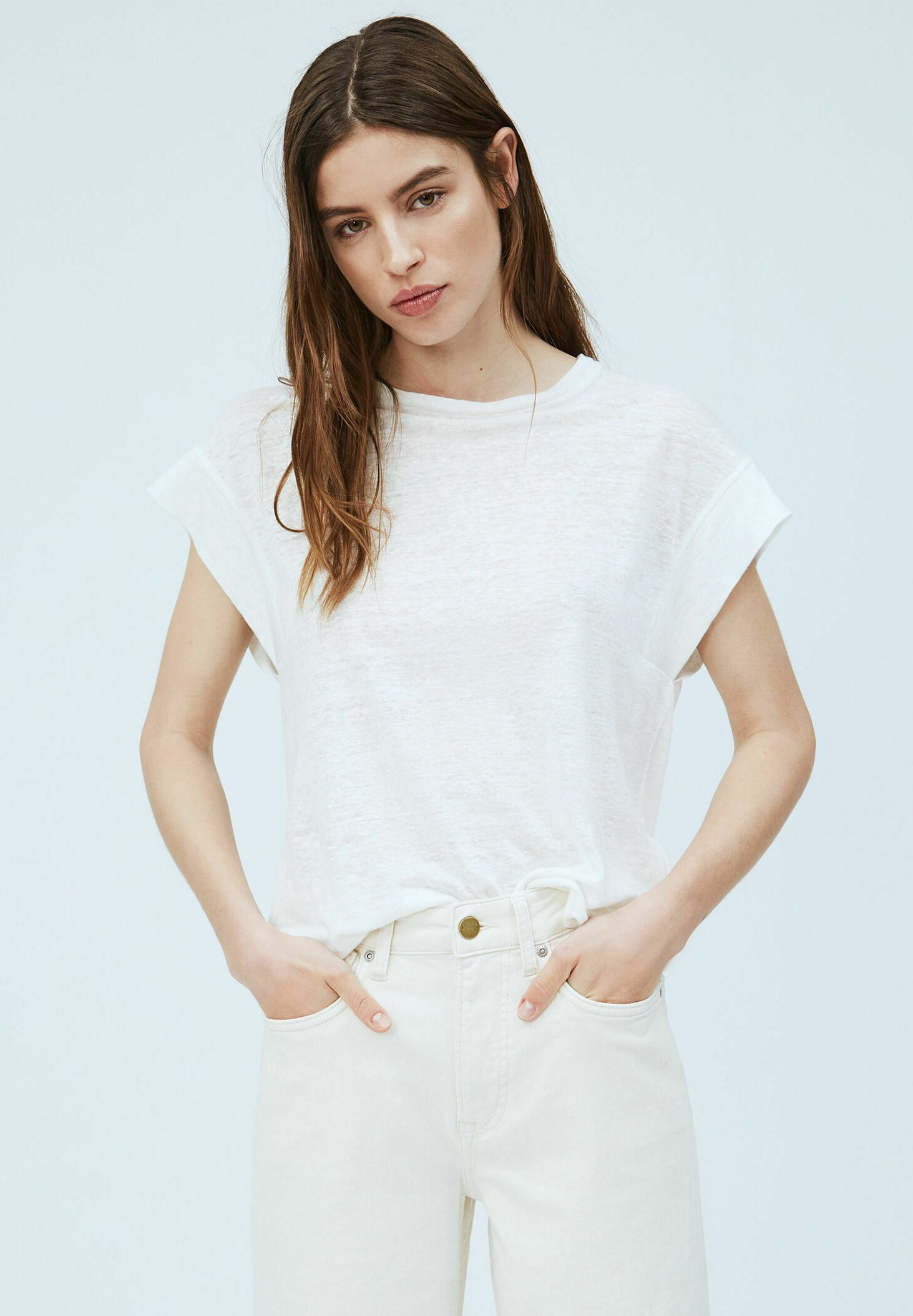 Pepe Jeans CLEO - T-shirt basic - blanco off/avorio - Zalando.it