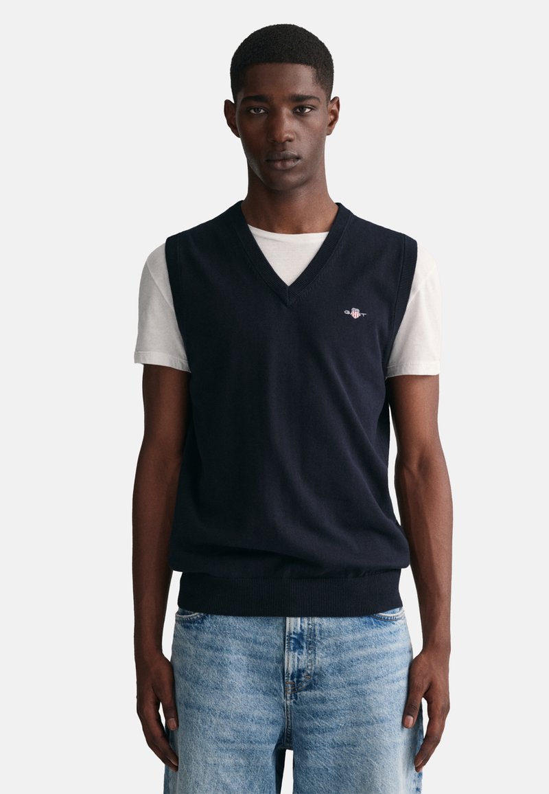 GANT Stickad tröja - evening blue