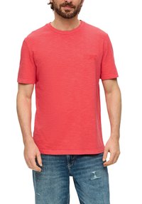 s.Oliver MIT LABEL - T-Shirt basic - hellorange