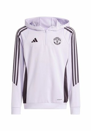 MANCHESTER UNITED TIRO 25 COMPETITION TRAINING HOODIE KIDS - Kapuzenpullover - purple tint   aurora black