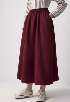 WAISTED - A-linjekjol - burgundy