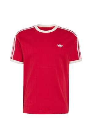 adidas Originals, ADIDAS ORIGINALS DROP NEEDLE 3-STRIPES TEE - Triko s potiskem - team victory red