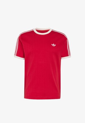 adidas Originals, ADIDAS ORIGINALS DROP NEEDLE 3-STRIPES TEE - Triko s potiskem - team victory red