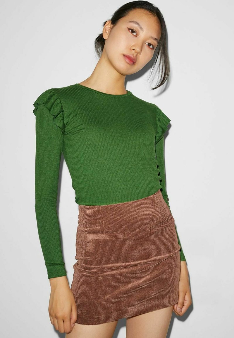 CLOCKHOUSE Long sleeved top dark green Zalando.de