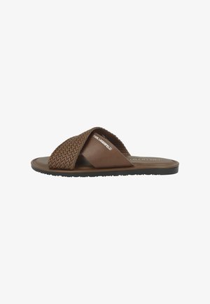 KARL LAGERFELD, SCHUHE KASTOR IV XT - Pantolette flach - cognac