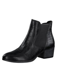 Marco Tozzi Ankle boots - black croco