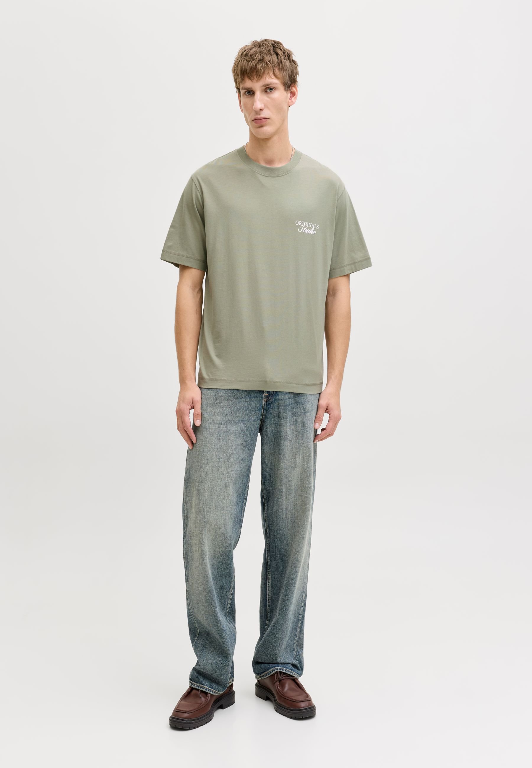 Jack & Jones T- - Print T-shirt - seagrass/green - Zalando