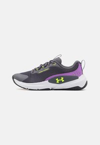 Under Armour DYNAMIC SELECT - Training shoe - castlerock/provence purple/high-vis yellow